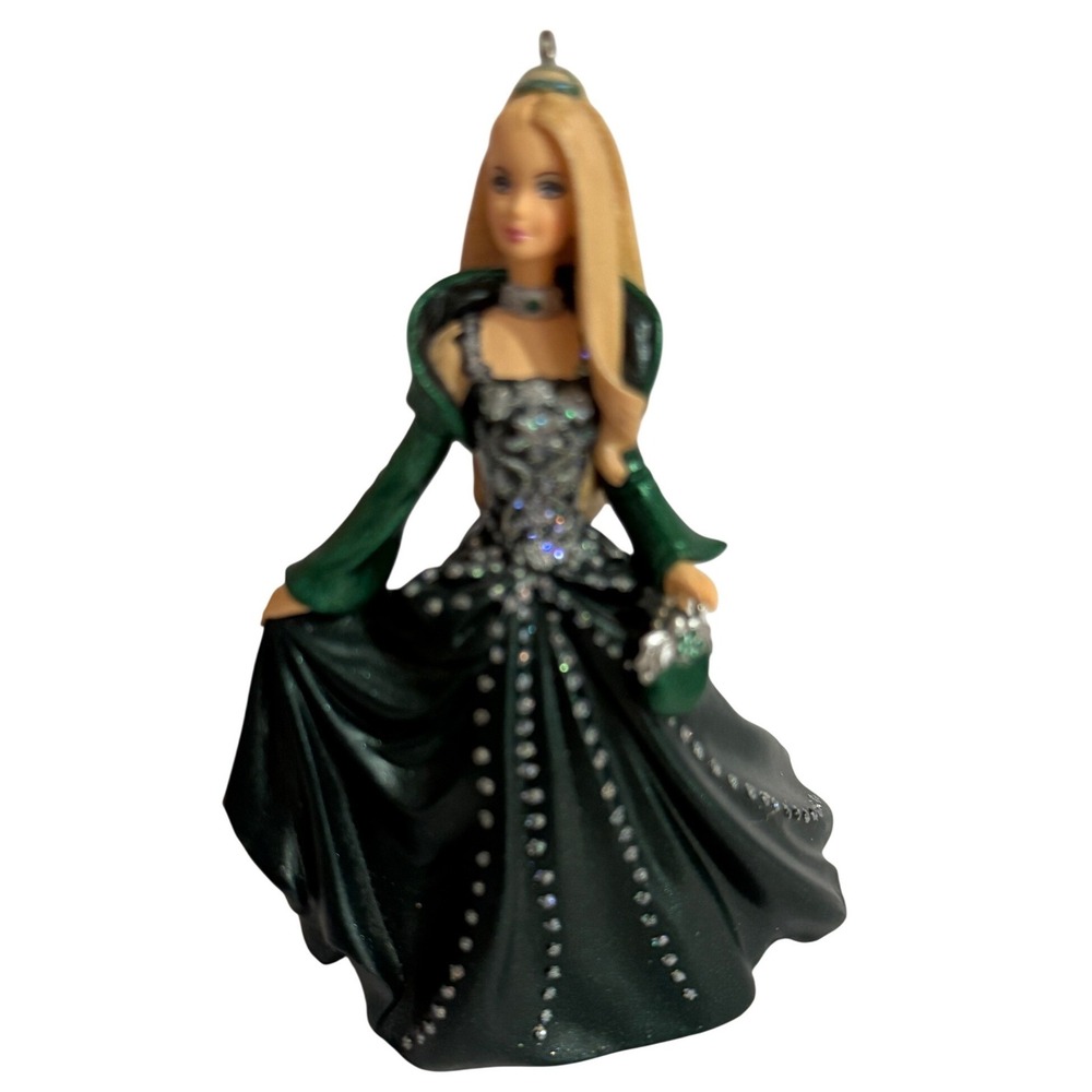 Hallmark Keepsake Celebration Barbie Ornament Special 2004 Edition Green Gown